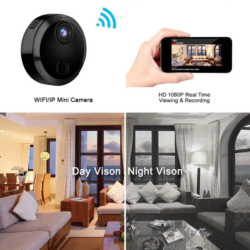 Новинка мини Сетевая камера со встроенным аккумулятором Wi Fi ночное видение DV 1080P