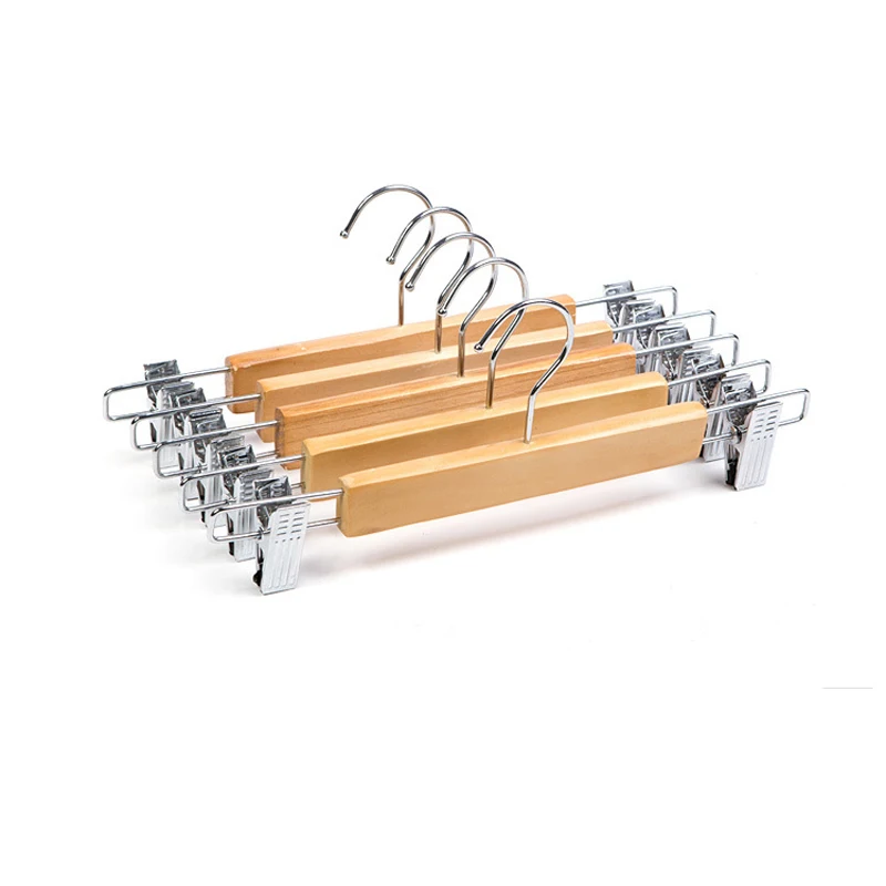 15 шт. высококлассные деревянные зажимы для штанов вешалка подвесные толстые