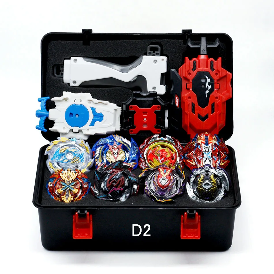 Beyblade Burst Bayblade набор 8 Beyblades+ 4 пусковых устройства+ 1 ручка Bey Blade Набор спиннинга Металл Fusion 4D лезвия игрушки подарок