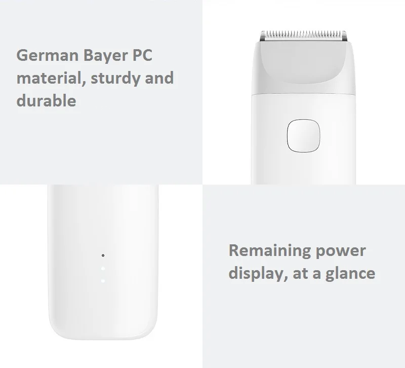 Xiaomi Электрический детский триммер для волос Машинка для стрижки волос USB перезаряжаемая IPX7 Водонепроницаемая машинка для стрижки волос-s для детей
