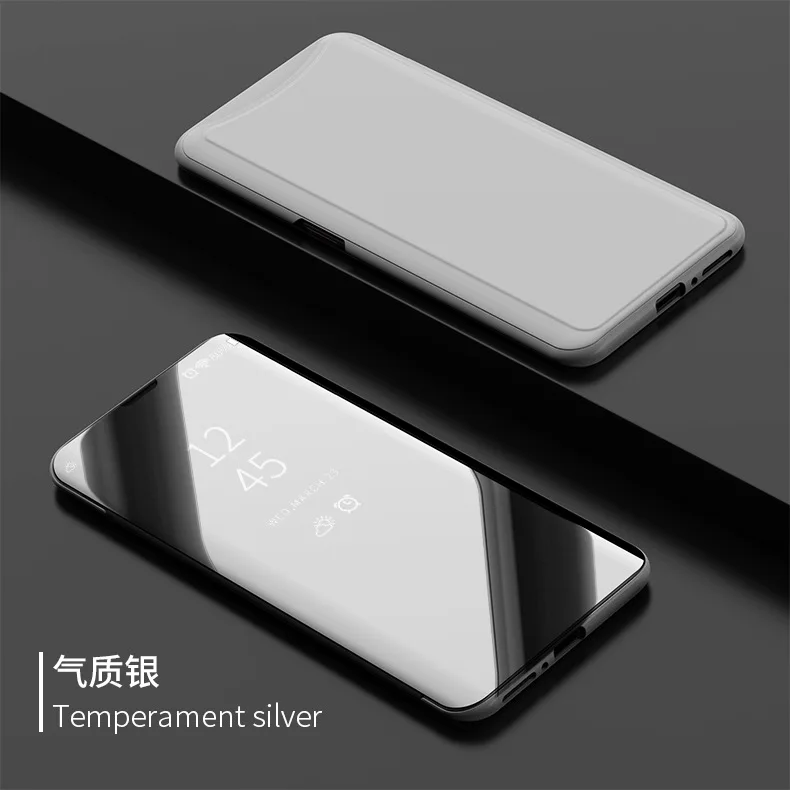 Clear View смарт-Зеркало чехол для телефона vivo NEX X21 Y71 Y83 Y69 противоударный Бесплатная