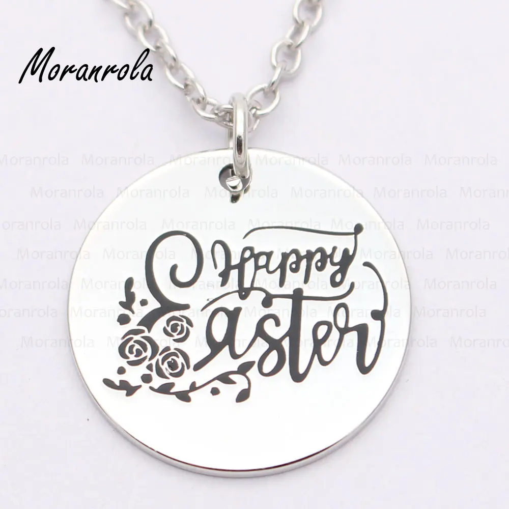 Медное ожерелье и брелок с надписью Happy Easter | Украшения аксессуары