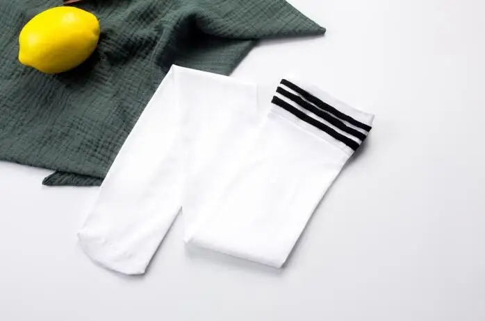 white 65-80 см, модные сексуальные гольфы для женщин, кавайные полосатые гольфы, женские Компрессионные гольфы для девочек, женские гольфы - Цвет: white