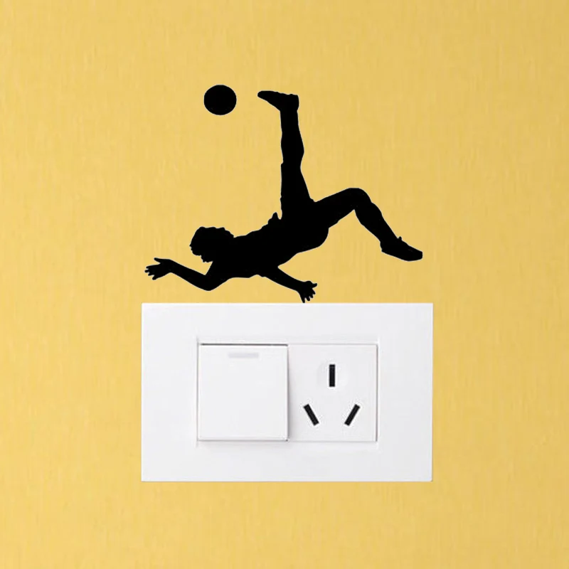 Виниловые настенные наклейки для декора спальни спортивного зала футбола