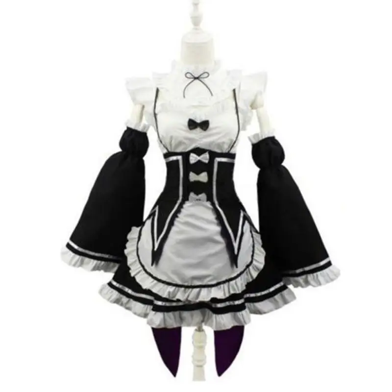 Костюм для косплея Re:zero Kara Hajimeru Isekai Seikatsu одежда в другом мире Ram Rem платье служанки