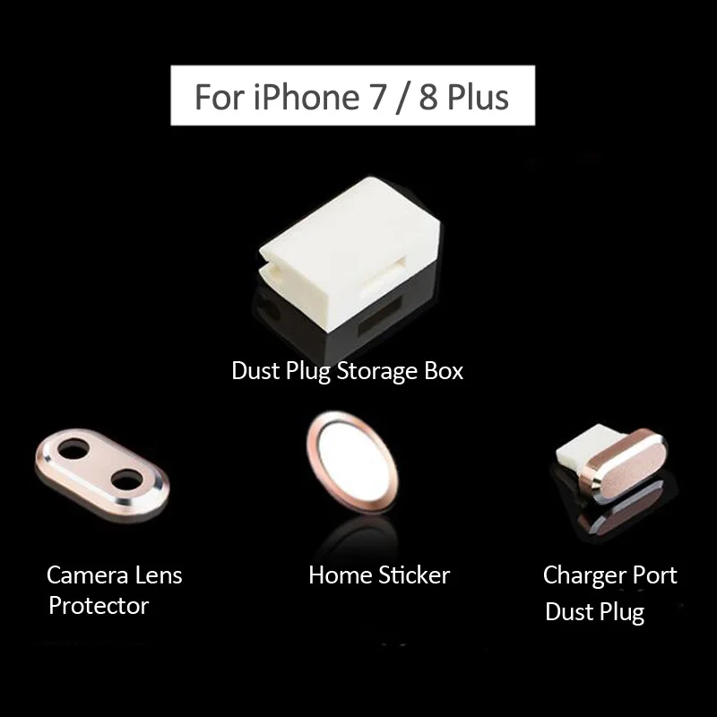 4 в 1 защитный набор для телефона iPhone 7 8 Plus Touch ID домашняя кнопка наклейка