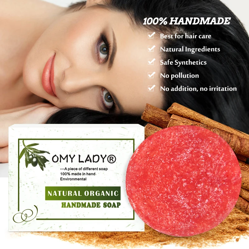 OMY LADY 100% натуральный шампунь ручной работы мыло масло корицы эфирное для волос