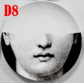 D8 Итальянская тема и вариации декоративная тарелка креативный классический Lina поднос для лица ретро кухня гостиная Скандинавское блюдо Декор - Цвет: D8