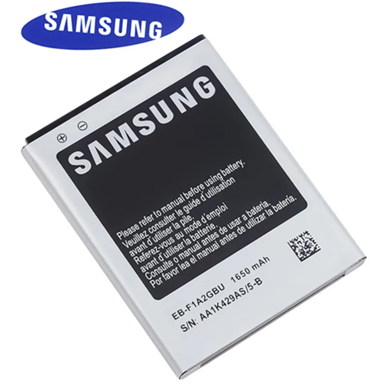Samsung оригинальный EB F1A2GBU 1650 мА/ч Батарея для Galaxy S2 i9100 i9108 i9103 I777 i9105 i9188 i9050 Замена