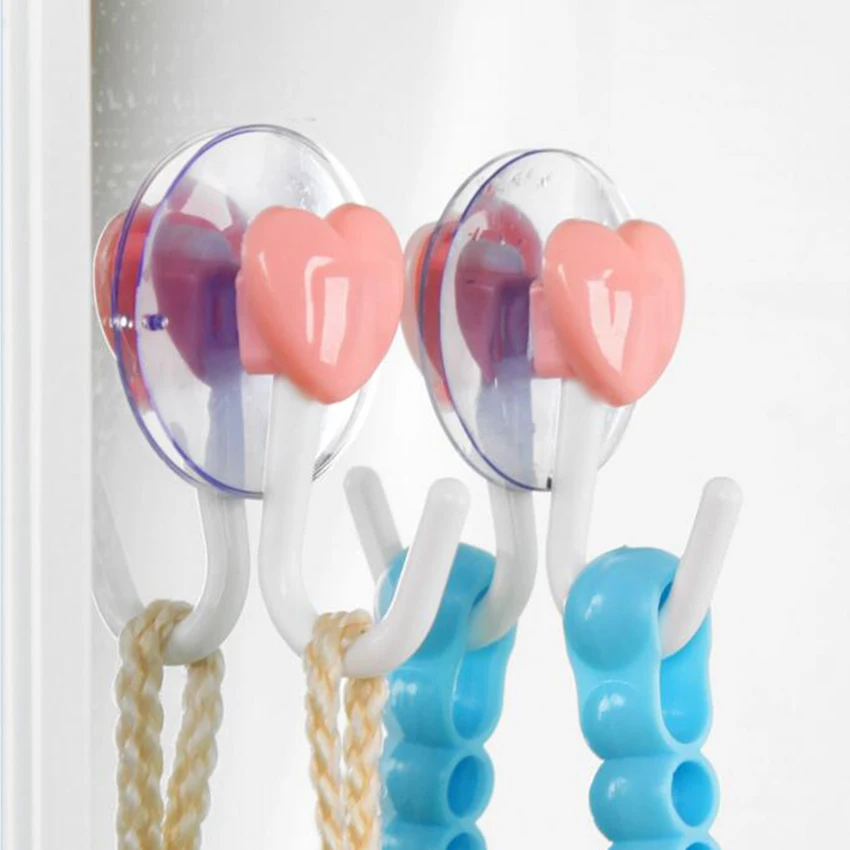 

2pcs/set creative Waterproof Suction cup hooks for walls Seamless Adsorption hooks Strong Wall Hook Hanger Kitchen Bathroom