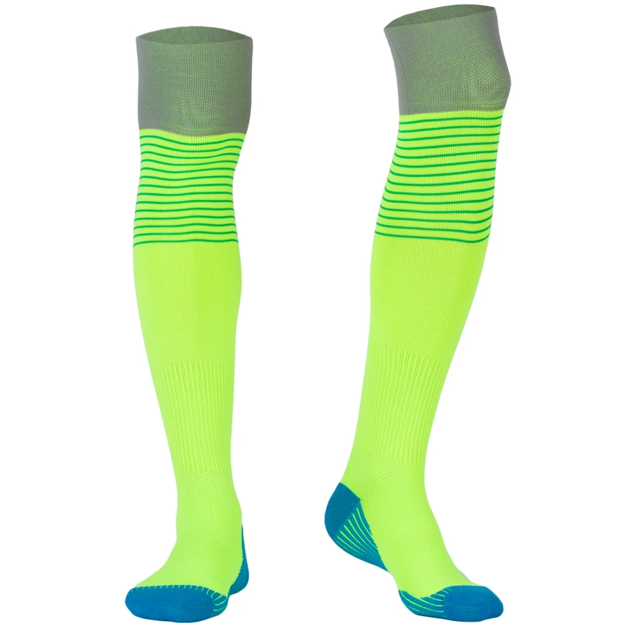 

Outdoor Men Soccer Athletic Socks Professional Sports Breathable Knee High Support Stocking 1 Pair