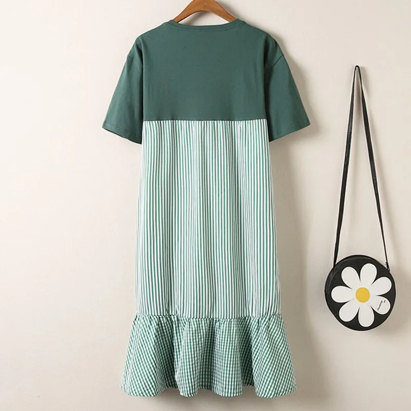 Новинка 2019 летнее платье для беременных женщин модное Повседневное с круглым