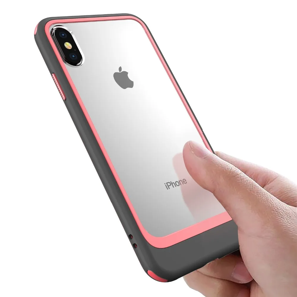 Tough TPU Anti-Knock Protetive Fitted Transparent iphone Case For 7/8 Plus X XS XR MAX Color Clash In Ten | Мобильные телефоны и