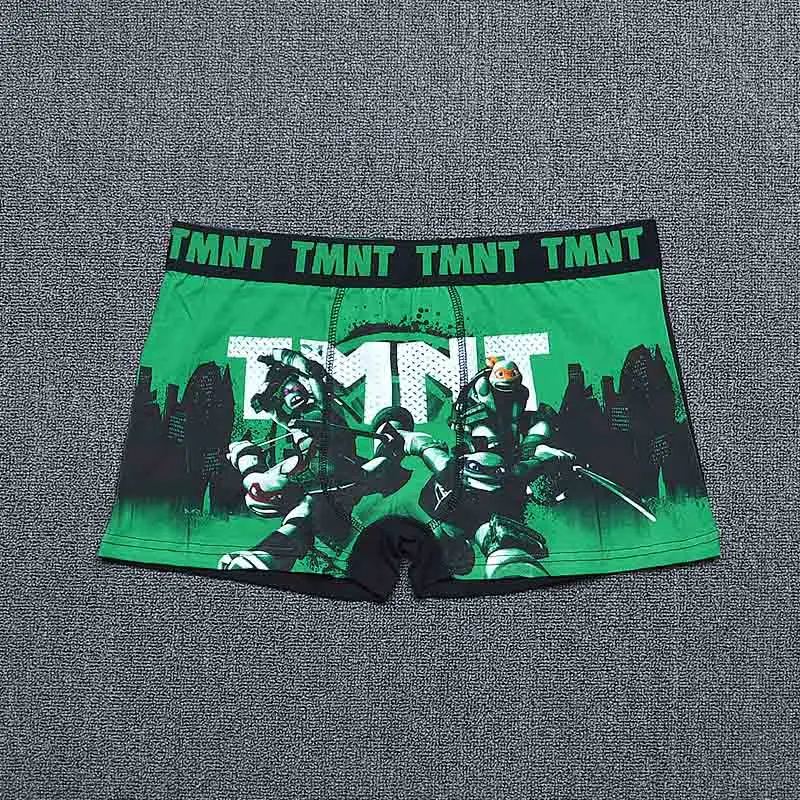 TMNT Комикс боксер нижнее белье бренд Marvel Боксер мужские трусы Бэтмен боксеры шорты человек-паук Hombre трусы мужские s нижнее белье трусы - Цвет: TMNT