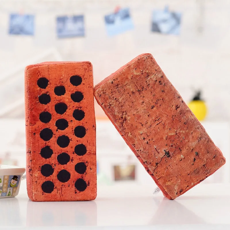 Имитация кирпича/деревянных плюшевых игрушек мягкие хлопковые детские игрушки