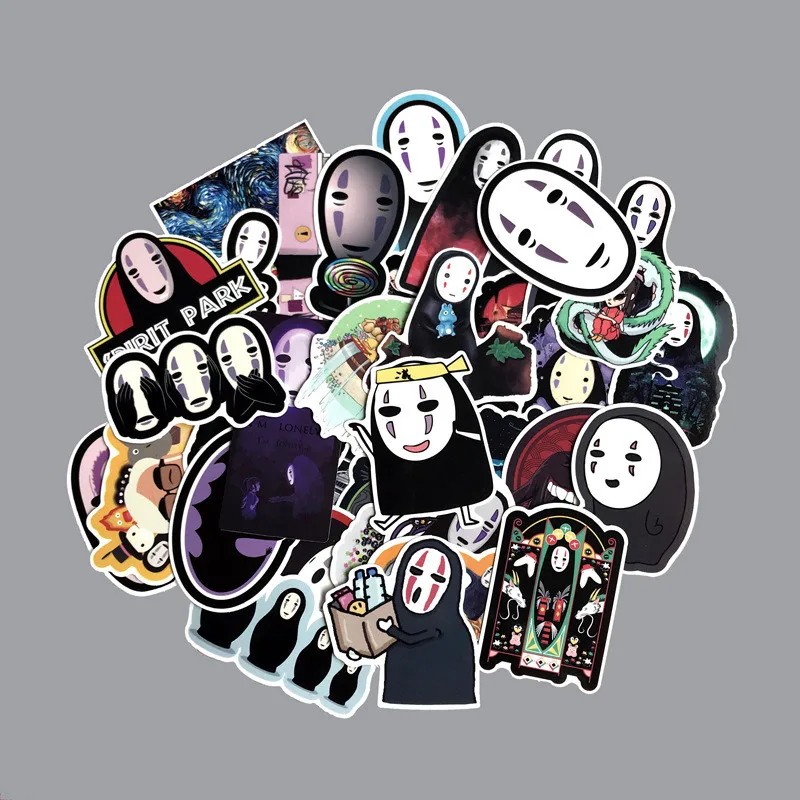 40 шт./компл. японское аниме мультфильм Безликий человек наклейки для планшета