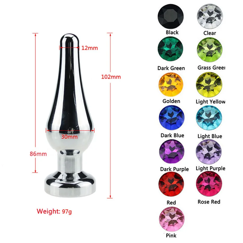 Маленькие размеры анальные игрушки красочные алмазные Анальная пробка для