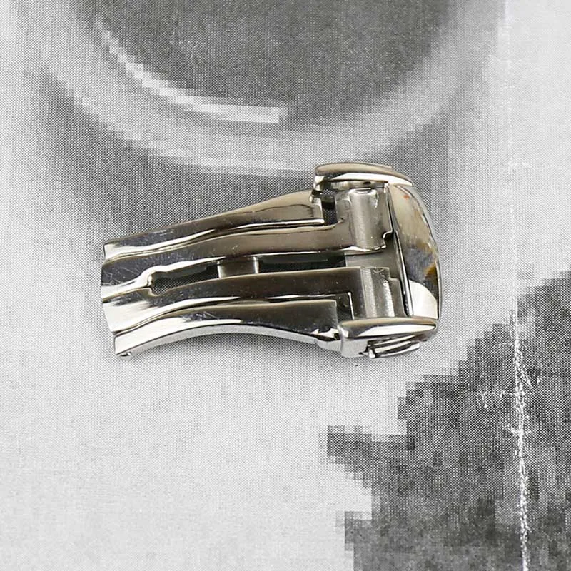 Silver Благородное качество аксессуары для часов вся стальная пряжка бабочка Летающая серия Пряжка ремень Складная Пряжка 20 мм для Омега ремешок пряжка - Цвет ремешка: Silver