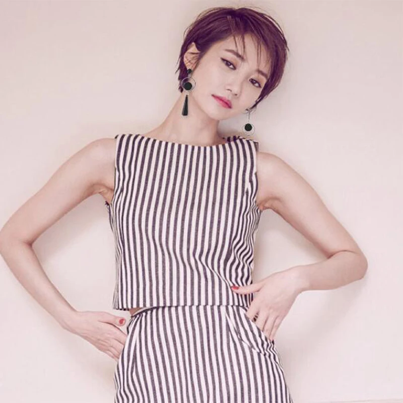 DCM модные геометрические Длинные асимметричные серьги для женщин со стразами