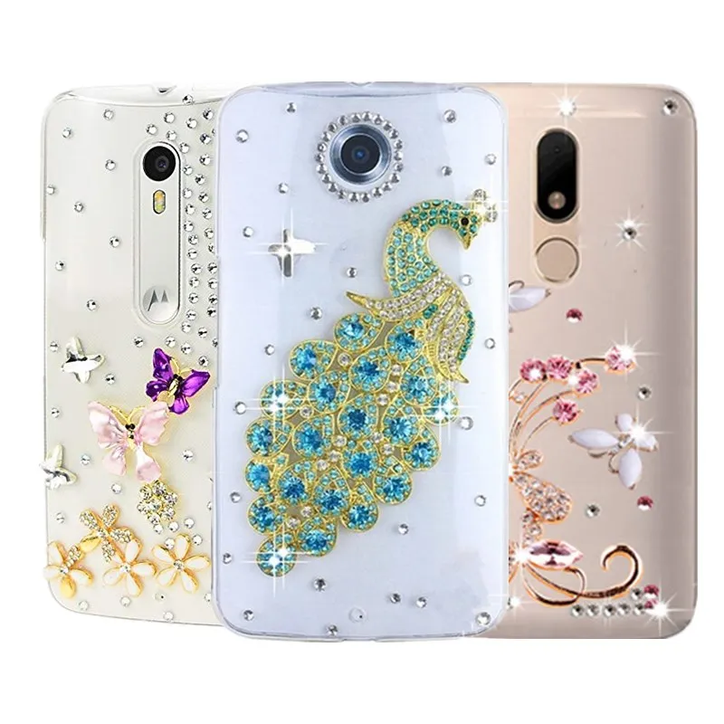 Чехлы с бриллиантами для Motorola G5s moto G7 PLUS PLSY One E5 E4 G4 G5 G6 plus MOTO P40 Play P30 PLAY note power Z Force X4| |