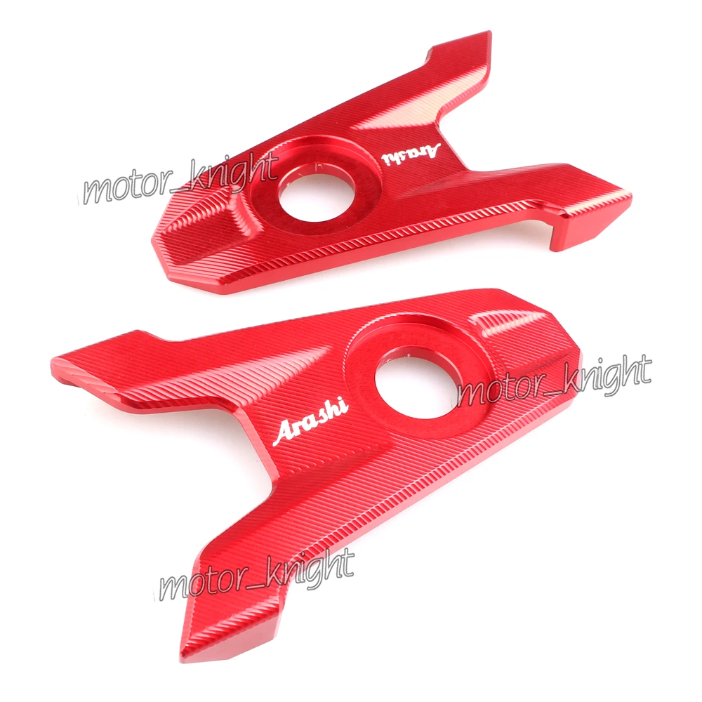 Красный Motorcycle Accessories CNC Aluminum Rear Axle Spindle Chain Adjuster Code For kawasaki Z800 Z 800 2013 - Цвет: Красный