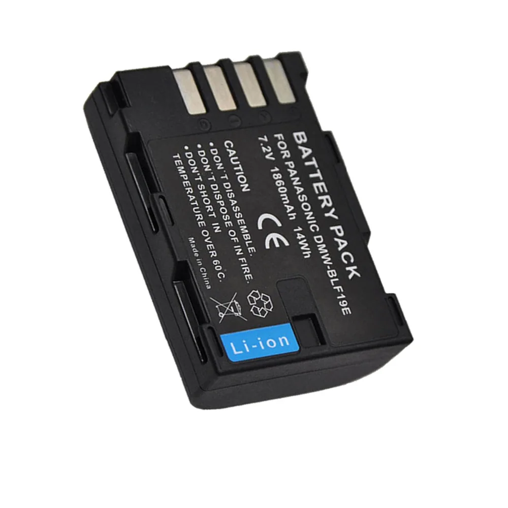 4x7 2 V 1860mAh литий-ионная DMW-BLF19e dmw blf19 blf19e батарея + USB двойное зарядное устройство