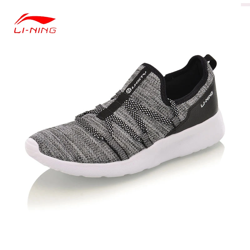 Женские Модные прогулочные туфли Li Ning дышащая Спортивная Уличная обувь для