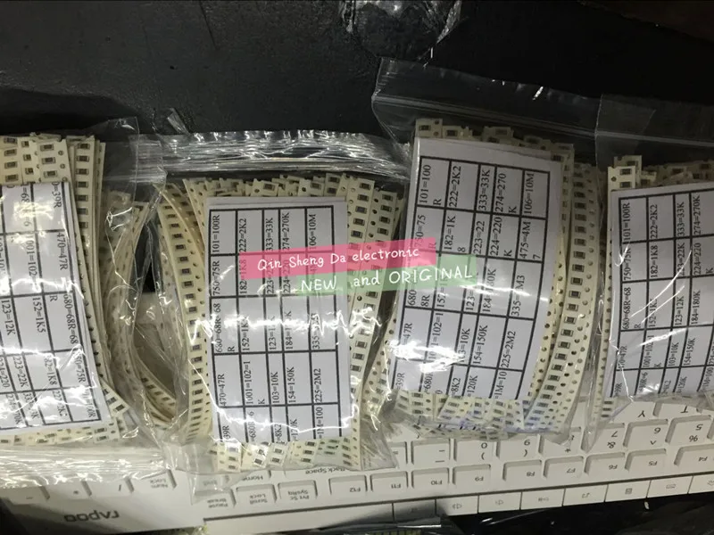 1250 шт. 50 значений 1206 SMD комплект резисторов (0R ~ 10MR) 5% 100% новый и оригинальный|1206 smd