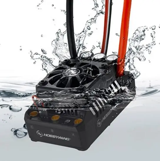 Hobbywing-CONTROLADOR DE VELOCIDAD EzRun Max6 V3/ Max5 V3/MAX10 SCT 160A / 200A /120A, impermeable, sin escobillas, ESC, para coche 1/6 1/5 RC-0