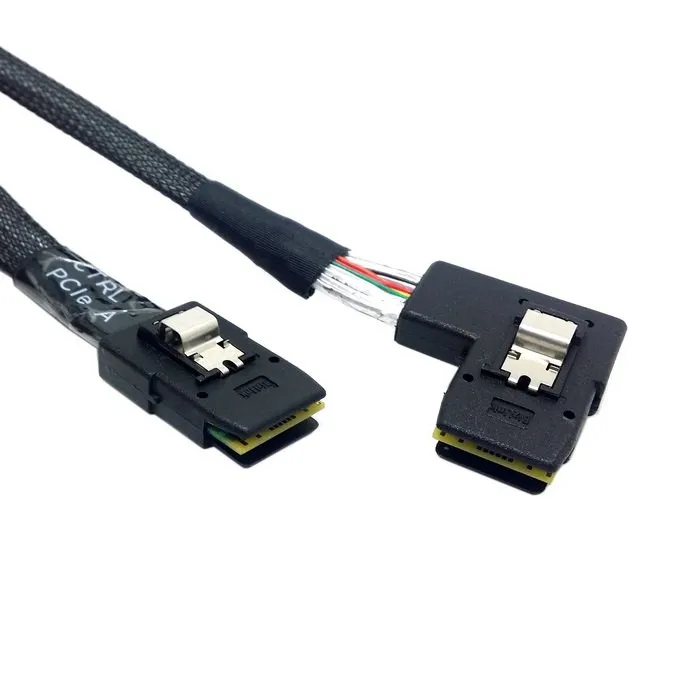 Ультра тонкий плоский левый Угловой 90 градусов мини SAS 36pin SFF-8087 до 8087 данных Raid
