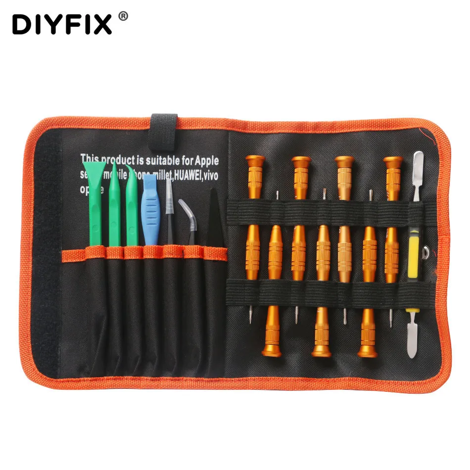 

15 in1 DIY Tools Screwdriver Sets ESD Tweezers Spudger for iPhone iPad MacBook Laptop Tablet Mobile Phone Repair Tools Kit