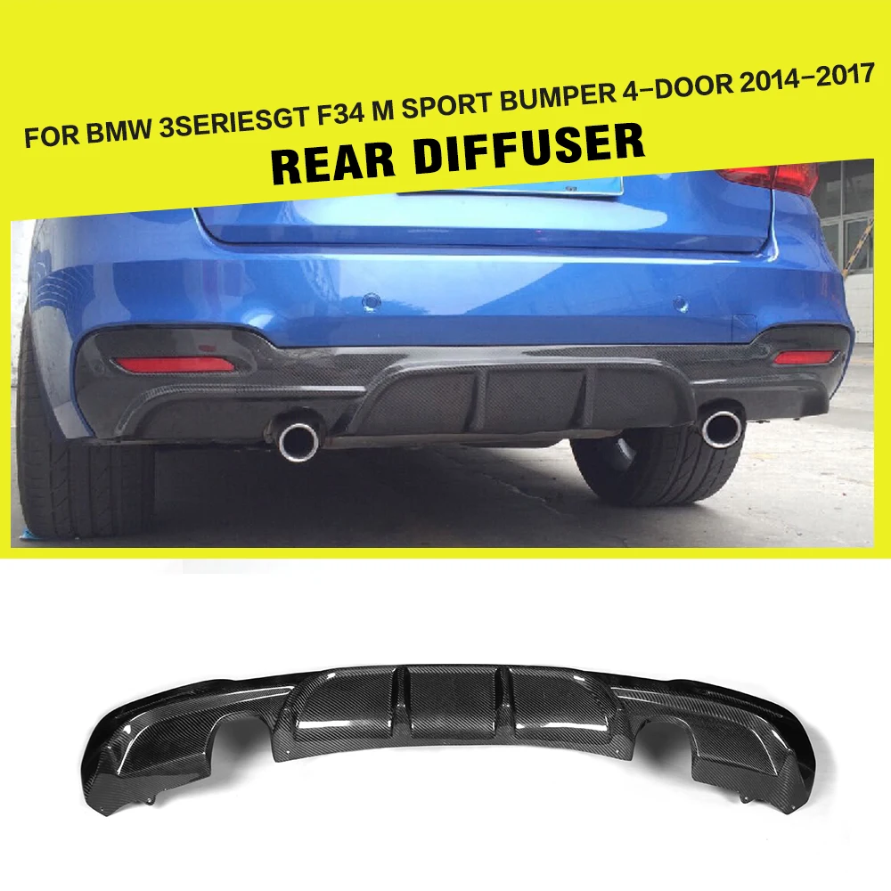 Диффузор для заднего бампера из углеродного волокна/FRP спойлер BMW 3 серии F34 GT 320i 328i