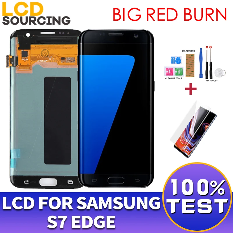 

ЖК-дисплей с сенсорным экраном для Samsung Galaxy S7 edge G935 G935F, дисплей с дигитайзером в сборе для S7 EDGE, 5 шт.