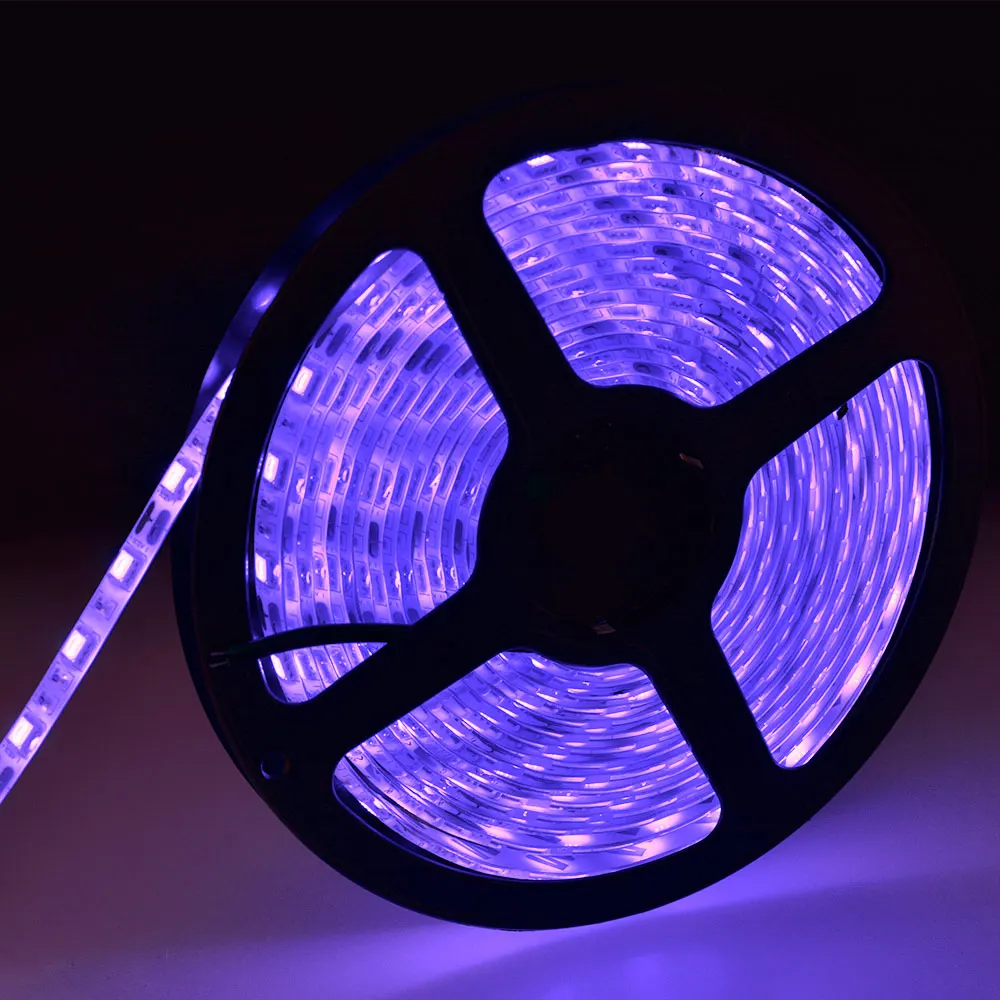 Фиолетовый 300 светодиодный s 60 Светодиодный s/m SMD RGB светодиодный светильник 5050 5 м светодиодный светильник RGB светодиодный S Лента Диодная лента гибкий контроллер DC 12 В комплект адаптеров - Испускаемый цвет: Фиолетовый