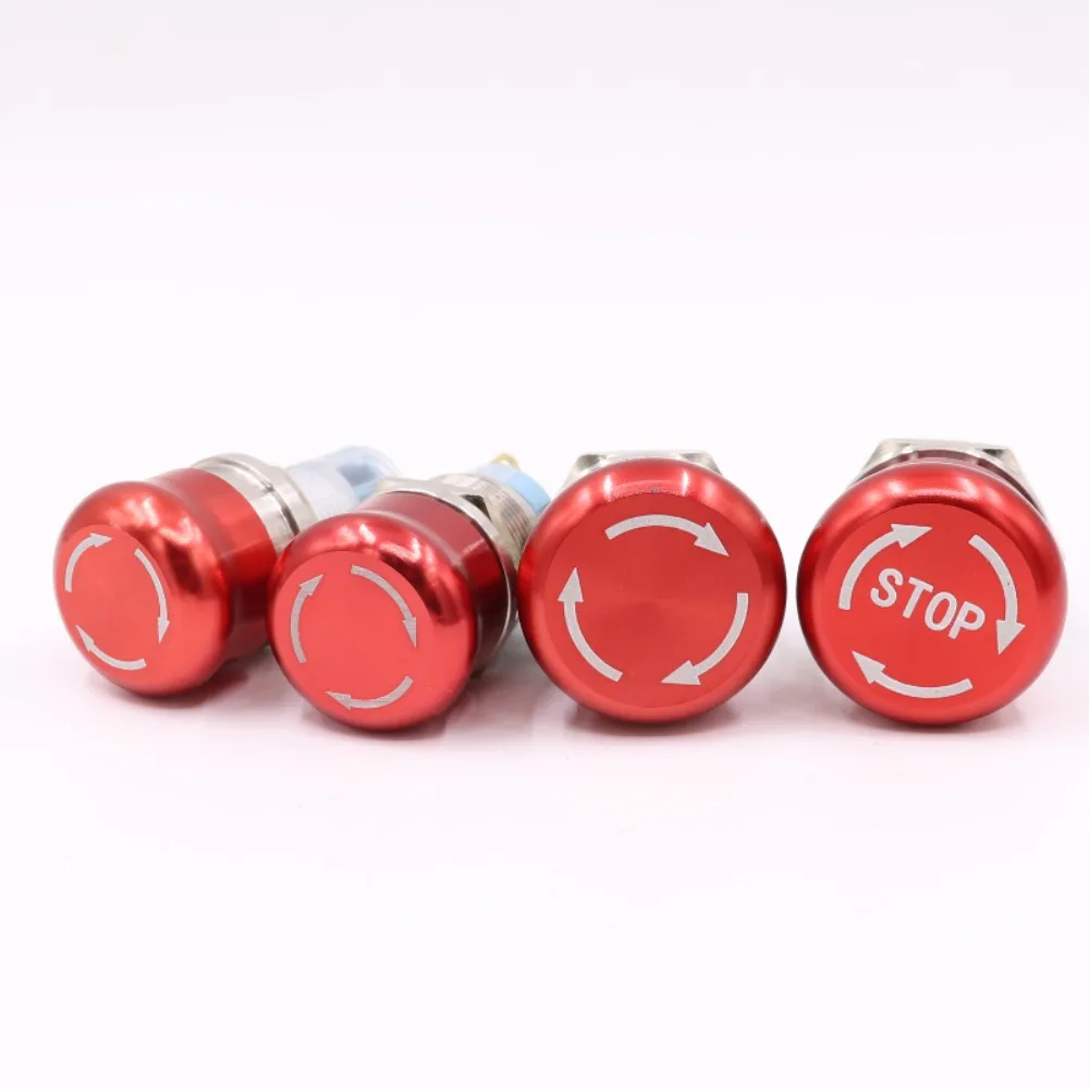 Водонепроницаемый металлический кнопочный переключатель 1NO 1NC устройство
