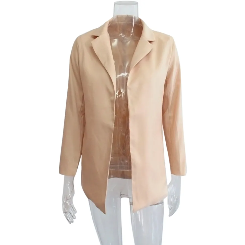 Женский блейзер Длинный 2019 Новое поступление Модный Тонкий Блейзер пиджак bleiser