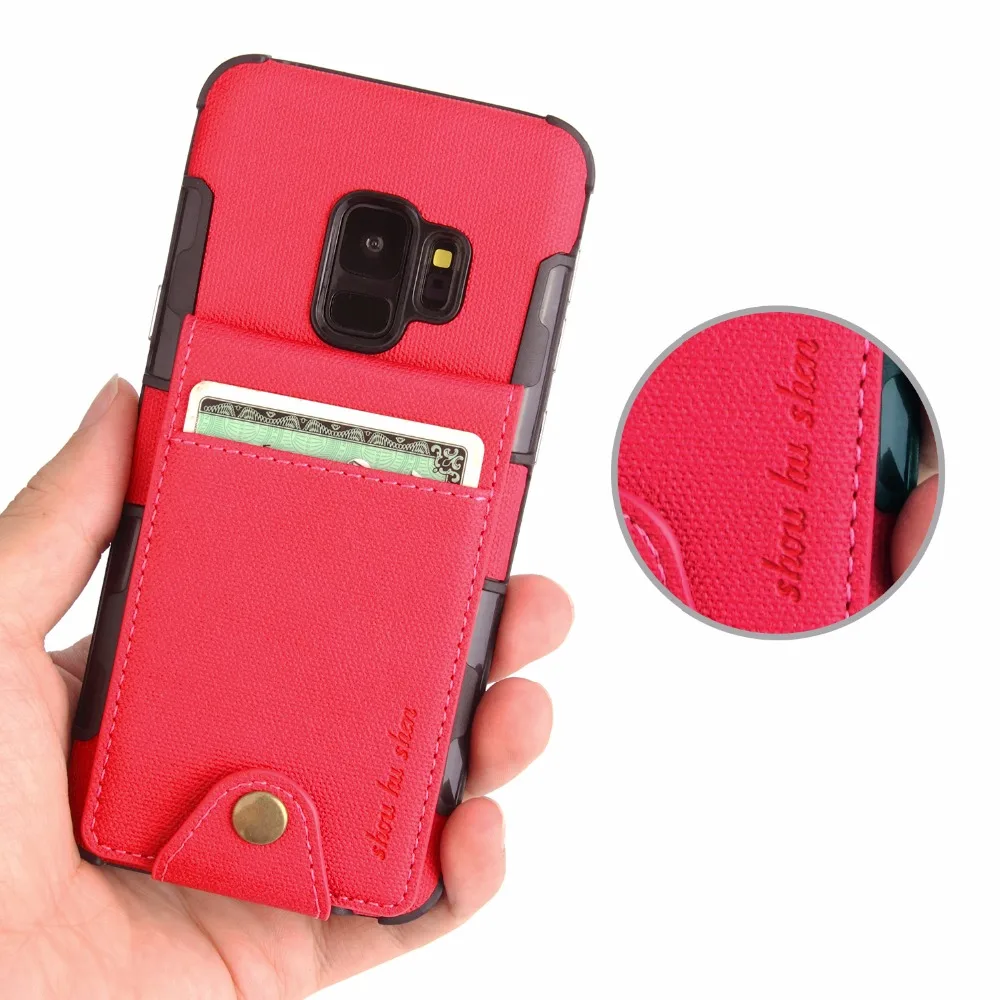 Luxury Buckle up and down Wallet case Total package side thick business For Samsung series Flip-open cover Phone Case |