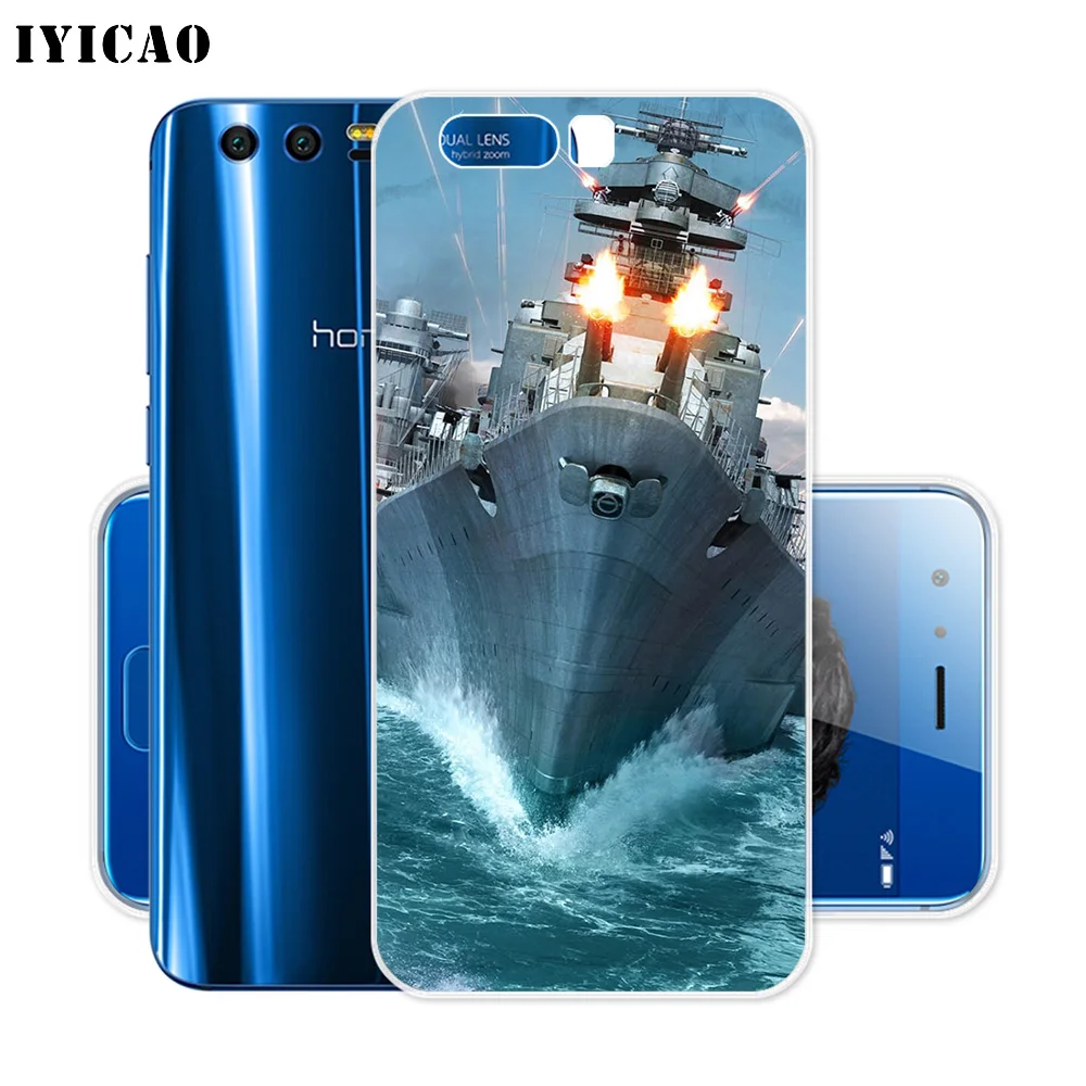 IYICAO World Of Warships Мягкий силиконовый чехол для Huawei Y9 Y7 Y6 Prime 2018 Honor 8C 8X 8 9 10 Lite 7X 7C 6A 7A Pro |
