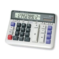 2018 large display screen 12 digits office business electronic calculator solar dual power calculadora finance bank calculator