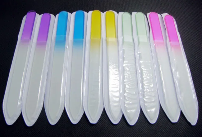 200 шт. Стеклянные пилочки для ногтей буферы уход за ногтями 5 дюйма/14 см DHL & FEDEX