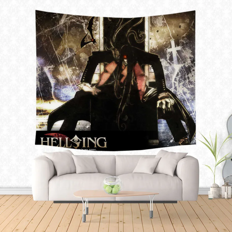 Настенный гобелен с принтом Hellsing домашний декор пляжное полотенце коврик для