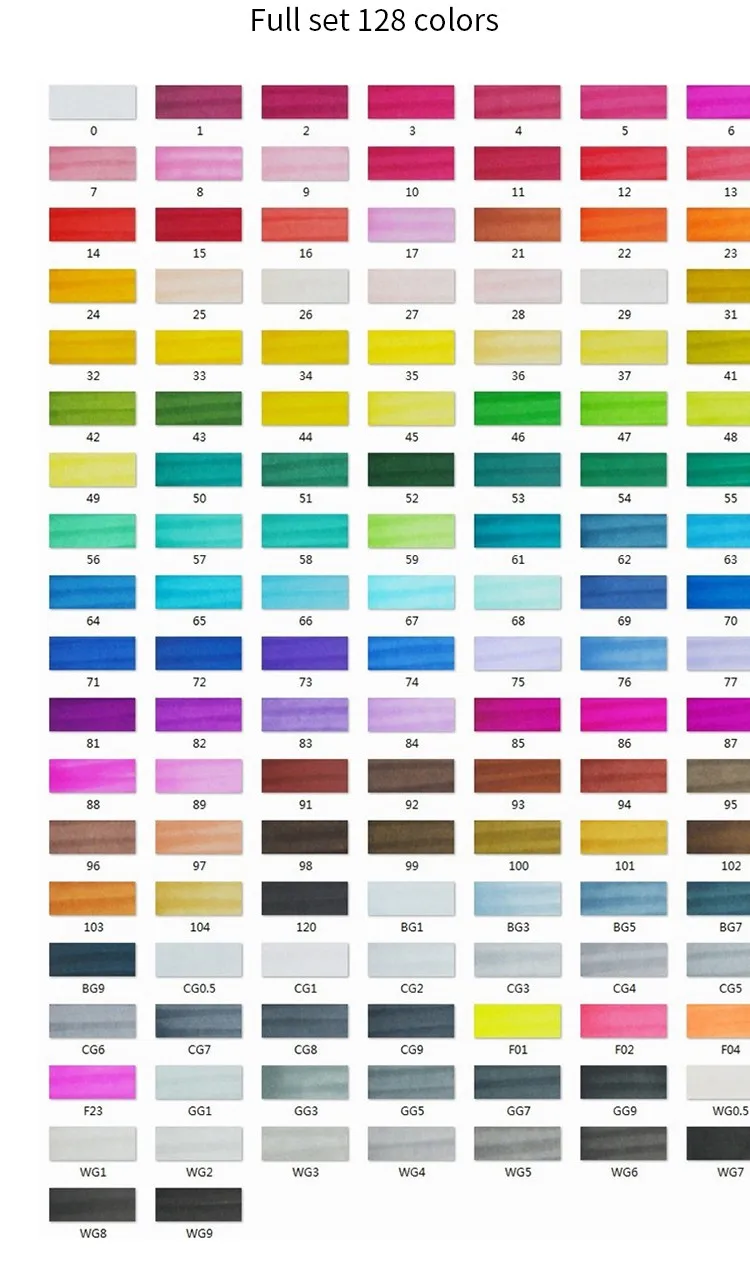STA 128 цветов, двойная головка, художественные маркеры, одноцветные маслянистые маркеры на спиртовой основе, 1 шт., чернильные маркеры для рисования, ручка для Copic Manga