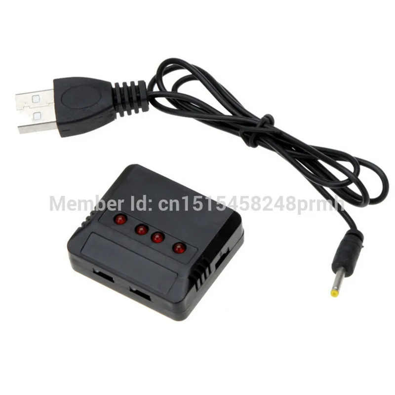 1 в 4 USB Зарядное устройство RC вертолет беспилотный самолет порта зарядное Lipo
