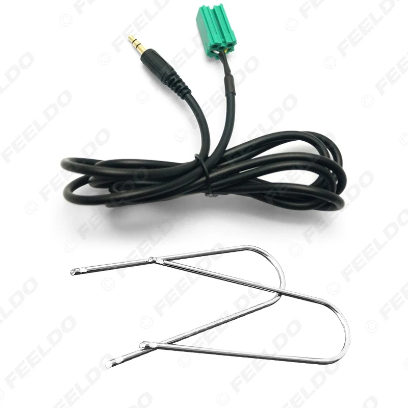 

FEELDO 10set Aux-In Input 3.5mm Adapter & Radio With Removal Keys For Renault/Clio/Megane/Laguna For MP3/iPod/iPhone #1731