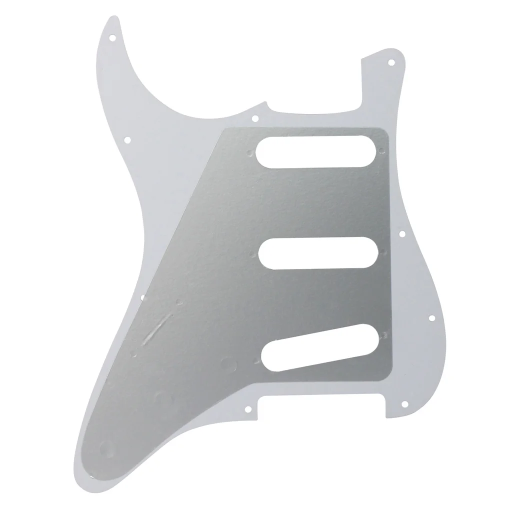 Набор Strat Pickguard SSS Guitar Backplate 48/50/52 мм Односистемные катушки Защита звукоснимателя Кнопки Переключатель Whammy Bar Советы для частей.