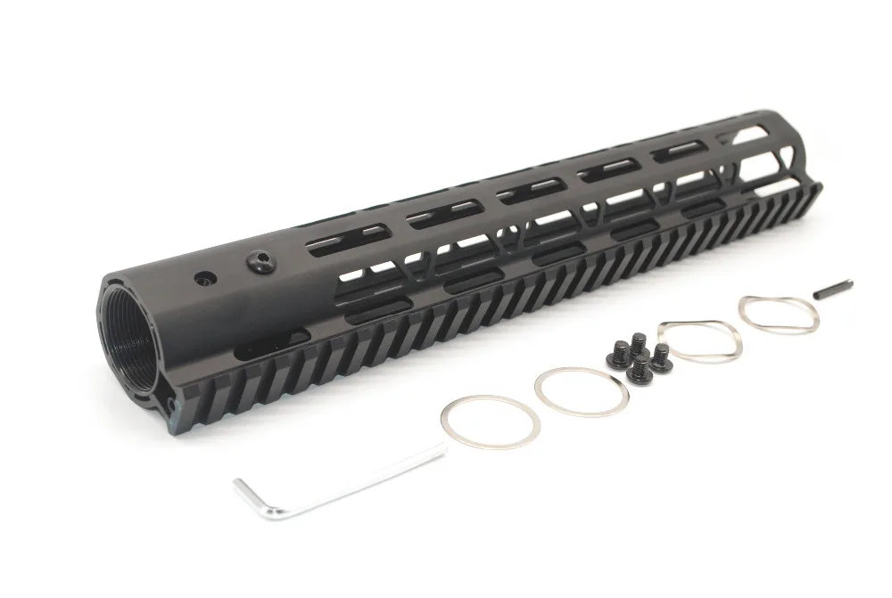 

AR15 Aluminum Material Slim 12'' Inch Free Float M-Lok Black Handguard Picatinny Rail
