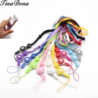 detachable phone lanyard ring cell phone tether neck strap holder wrist strap ring for mobile phone id card badge ipod mp3
