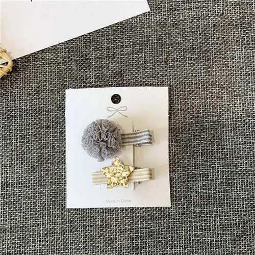 set 13 12 компл./лот Лидер продаж Детская одежда ручной работы волос Accessorires подсолнечника фрукты заколка в виде звезд Заколки для волос для девочек, повязка на голову - Цвет: set 13