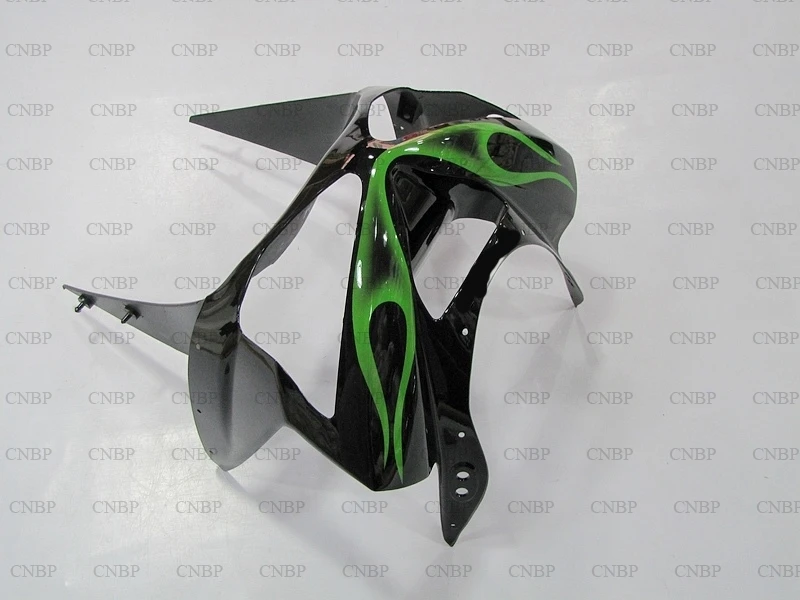 Ninja Zx 6r 2003 2004 Обтекатель Zx6r обтекатель Наборы ниндзя Черный Зеленый каркас