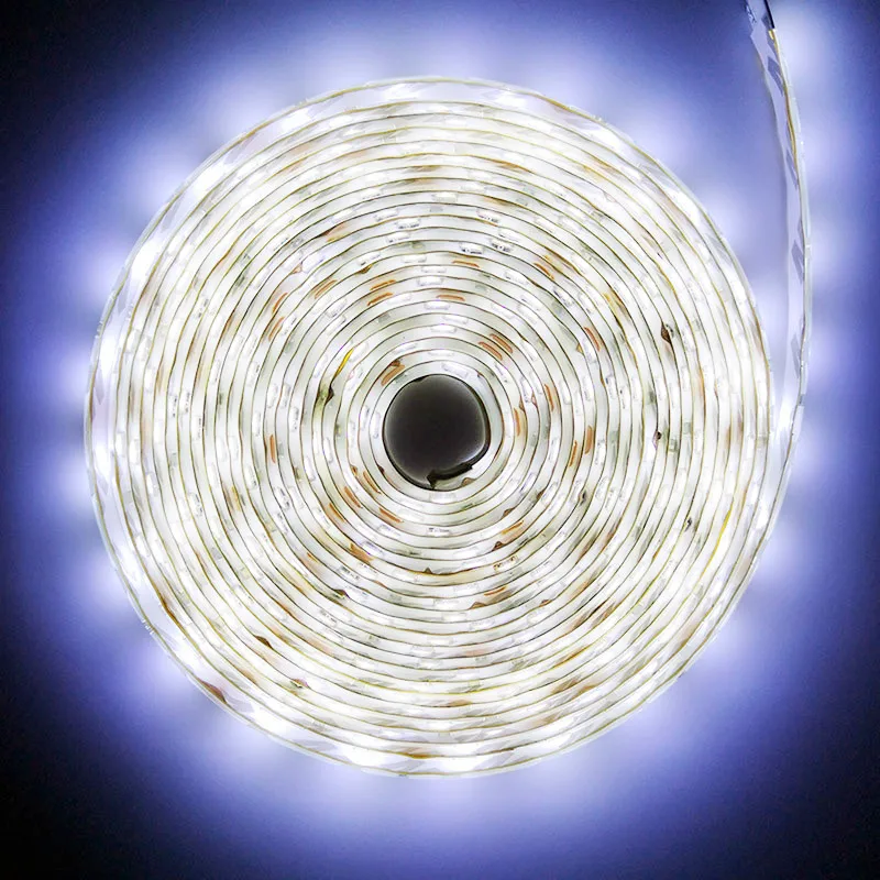 DC 12V 5M RGB Светодиодная лента SMD3528 2835 Диодная гибкая contoller + штепсельная